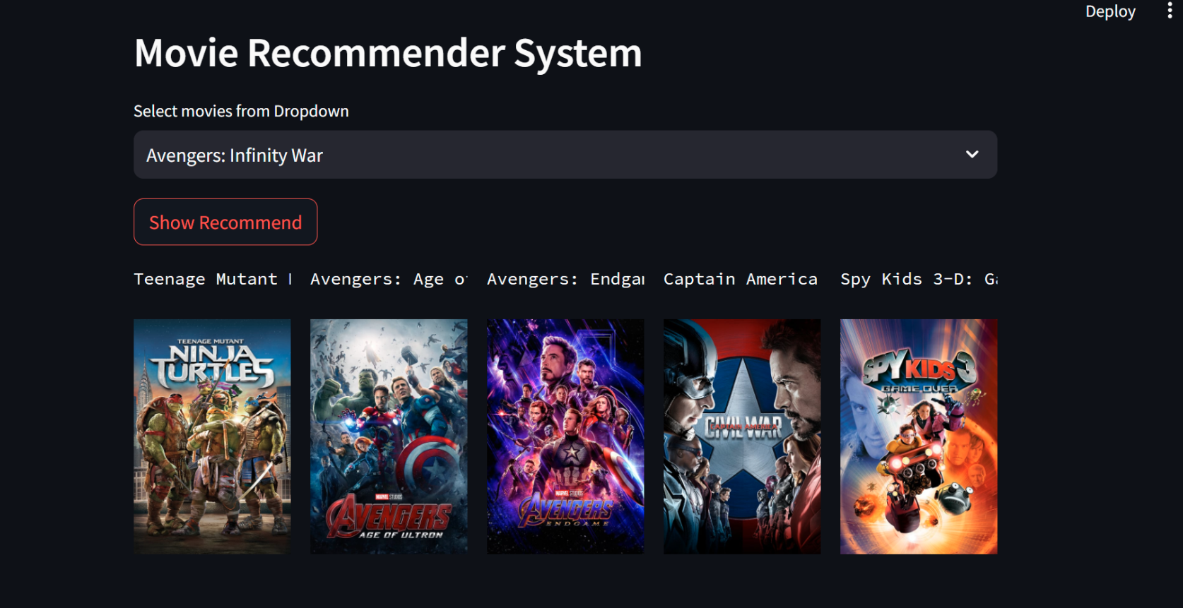 MovieRecommendation